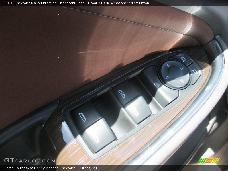 Iridescent Pearl Tricoat / Dark Atmosphere/Loft Brown 2016 Chevrolet Malibu Premier