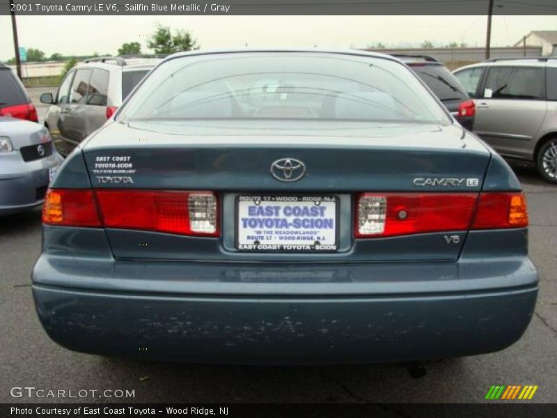 Sailfin Blue Metallic / Gray 2001 Toyota Camry LE V6