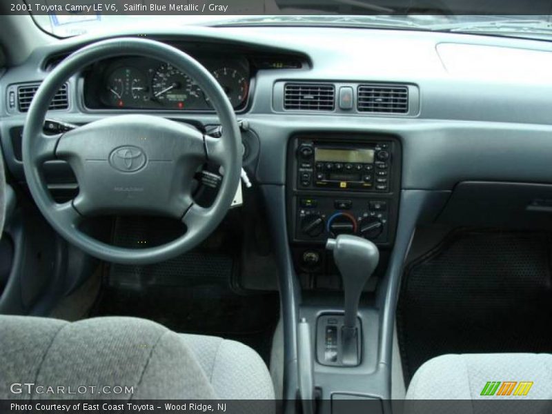 Sailfin Blue Metallic / Gray 2001 Toyota Camry LE V6