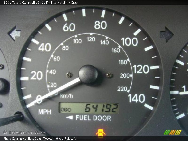 Sailfin Blue Metallic / Gray 2001 Toyota Camry LE V6