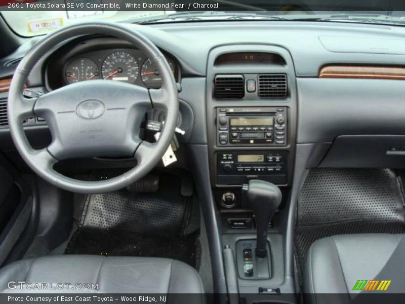 White Diamond Pearl / Charcoal 2001 Toyota Solara SE V6 Convertible