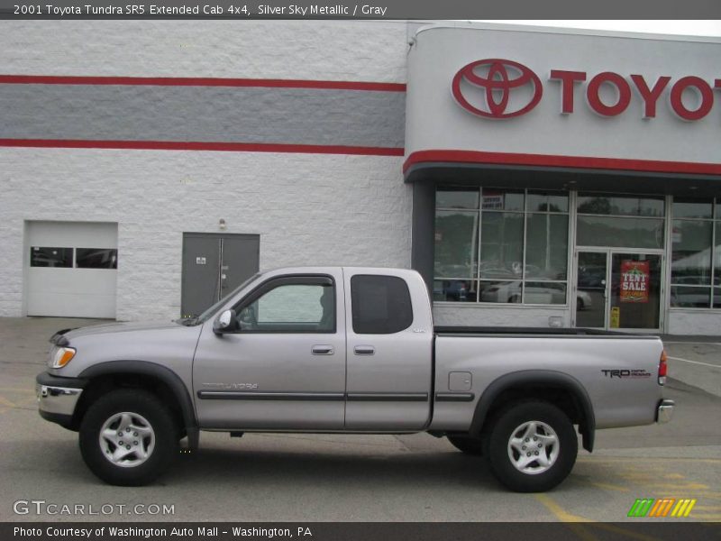 Silver Sky Metallic / Gray 2001 Toyota Tundra SR5 Extended Cab 4x4