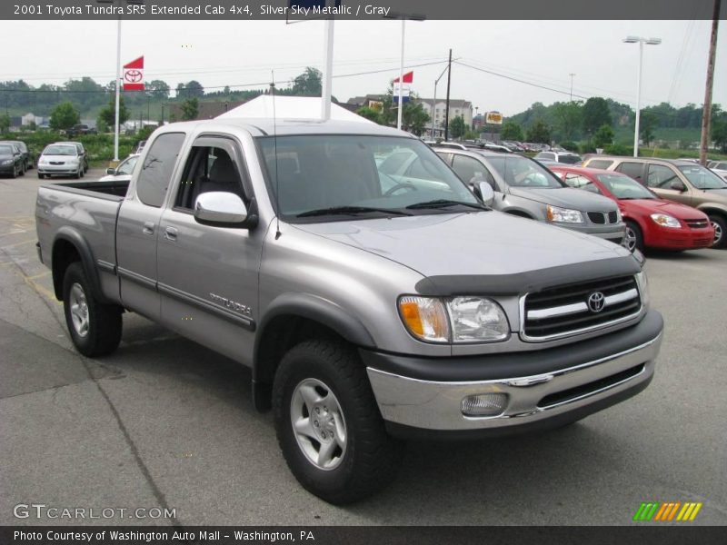 Silver Sky Metallic / Gray 2001 Toyota Tundra SR5 Extended Cab 4x4