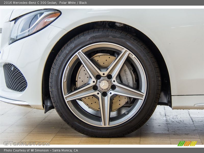 Polar White / Black 2016 Mercedes-Benz C 300 Sedan