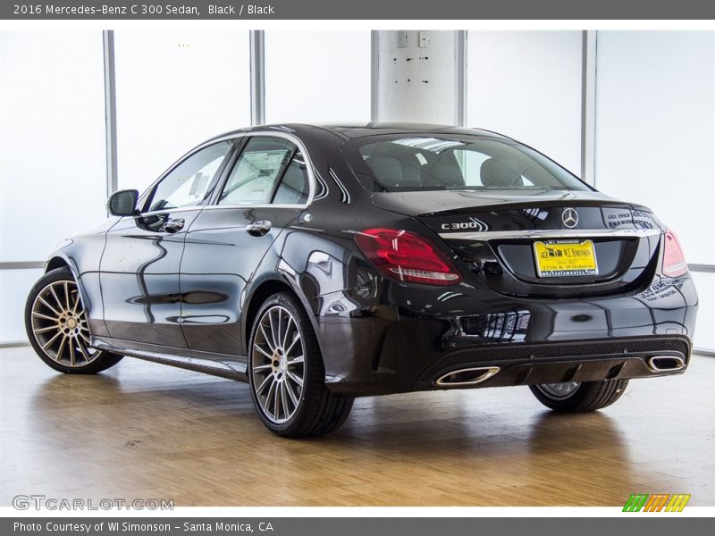 Black / Black 2016 Mercedes-Benz C 300 Sedan