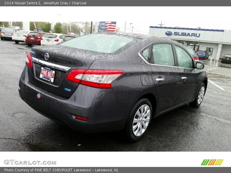 Amethyst Gray / Charcoal 2014 Nissan Sentra S