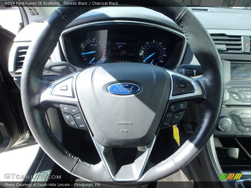 Tuxedo Black / Charcoal Black 2014 Ford Fusion SE EcoBoost