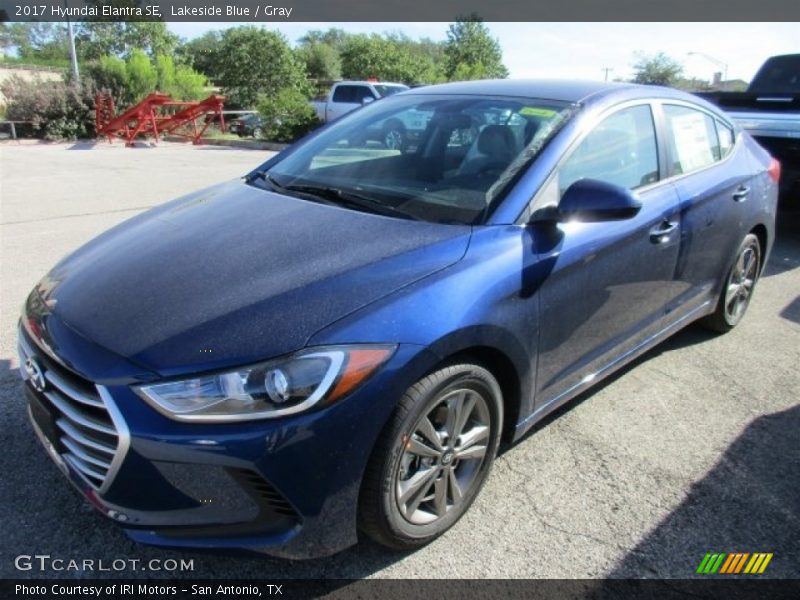 Lakeside Blue / Gray 2017 Hyundai Elantra SE