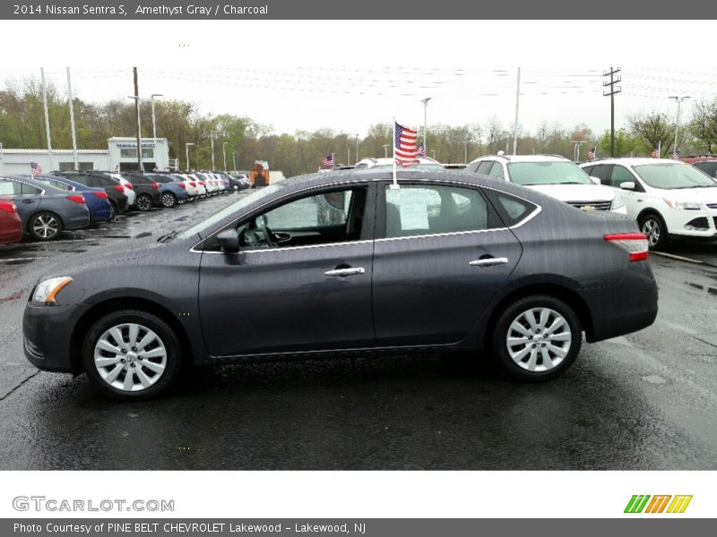 Amethyst Gray / Charcoal 2014 Nissan Sentra S