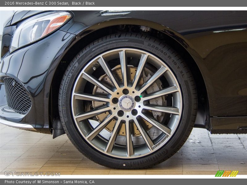 Black / Black 2016 Mercedes-Benz C 300 Sedan