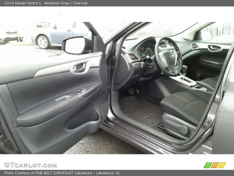 Amethyst Gray / Charcoal 2014 Nissan Sentra S