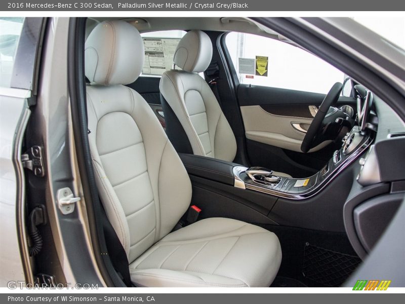 Palladium Silver Metallic / Crystal Grey/Black 2016 Mercedes-Benz C 300 Sedan