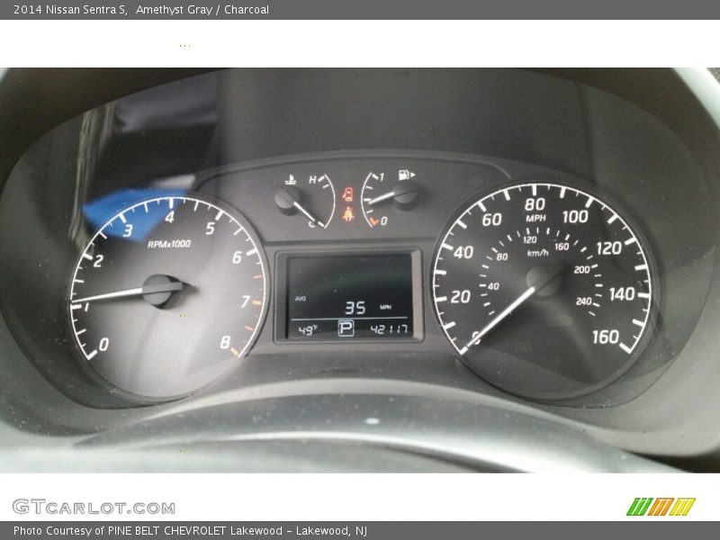 Amethyst Gray / Charcoal 2014 Nissan Sentra S