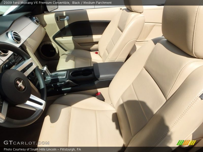 Black / Medium Parchment 2009 Ford Mustang V6 Premium Convertible