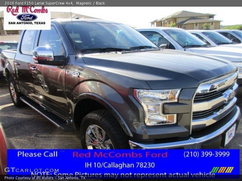 Magnetic / Black 2016 Ford F150 Lariat SuperCrew 4x4