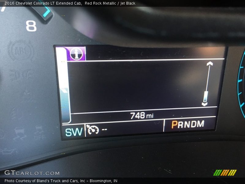 Red Rock Metallic / Jet Black 2016 Chevrolet Colorado LT Extended Cab