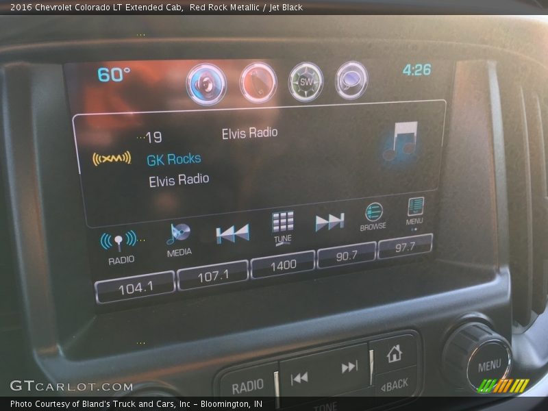 Red Rock Metallic / Jet Black 2016 Chevrolet Colorado LT Extended Cab