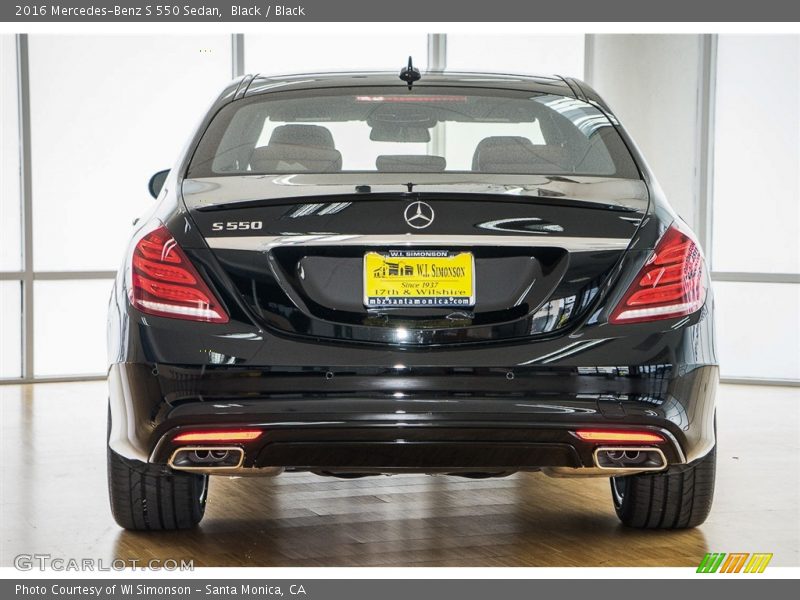 Black / Black 2016 Mercedes-Benz S 550 Sedan