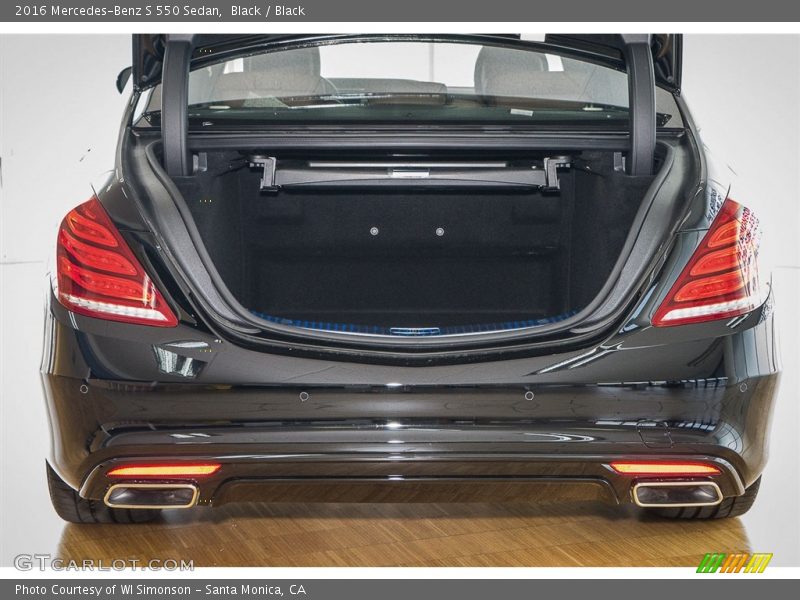 Black / Black 2016 Mercedes-Benz S 550 Sedan