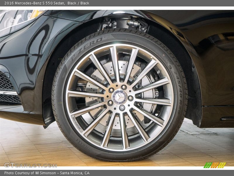 Black / Black 2016 Mercedes-Benz S 550 Sedan