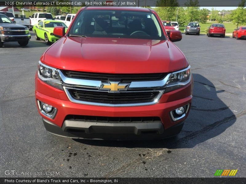 Red Rock Metallic / Jet Black 2016 Chevrolet Colorado LT Extended Cab
