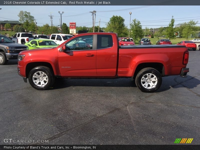 Red Rock Metallic / Jet Black 2016 Chevrolet Colorado LT Extended Cab