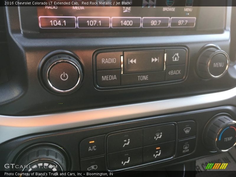 Red Rock Metallic / Jet Black 2016 Chevrolet Colorado LT Extended Cab