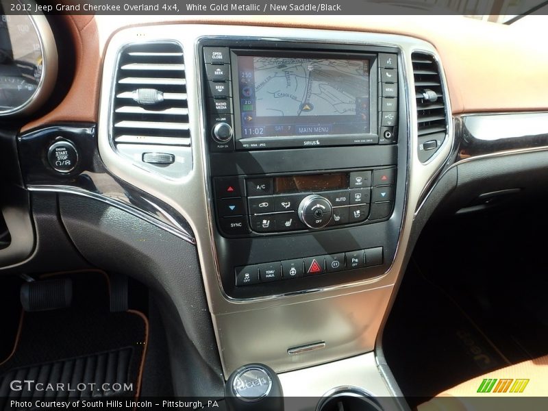 White Gold Metallic / New Saddle/Black 2012 Jeep Grand Cherokee Overland 4x4