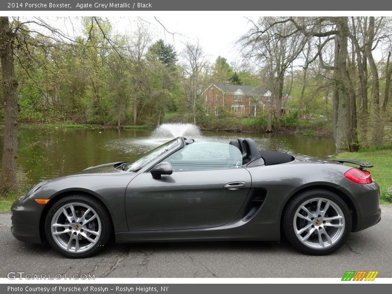 Agate Grey Metallic / Black 2014 Porsche Boxster