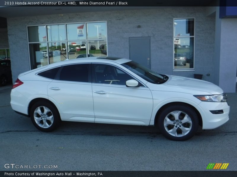 White Diamond Pearl / Black 2010 Honda Accord Crosstour EX-L 4WD