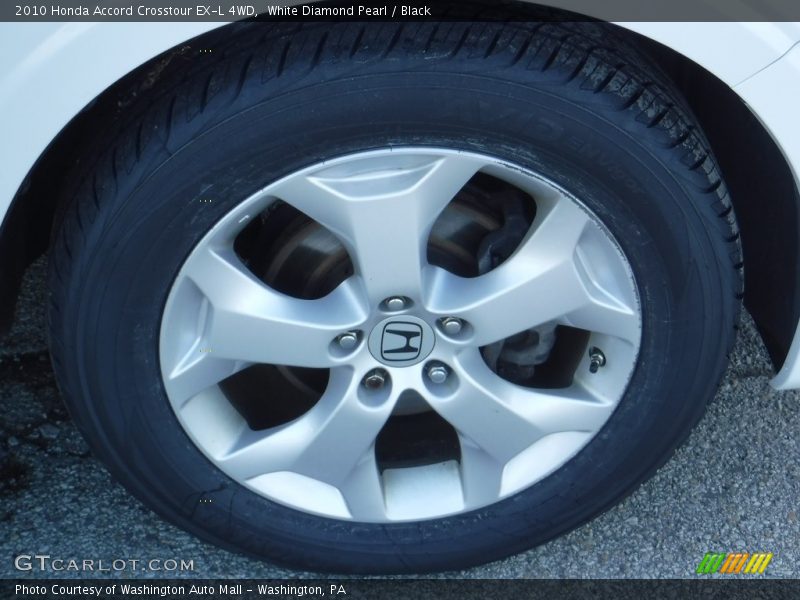 White Diamond Pearl / Black 2010 Honda Accord Crosstour EX-L 4WD