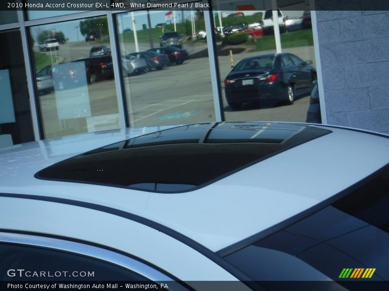 White Diamond Pearl / Black 2010 Honda Accord Crosstour EX-L 4WD