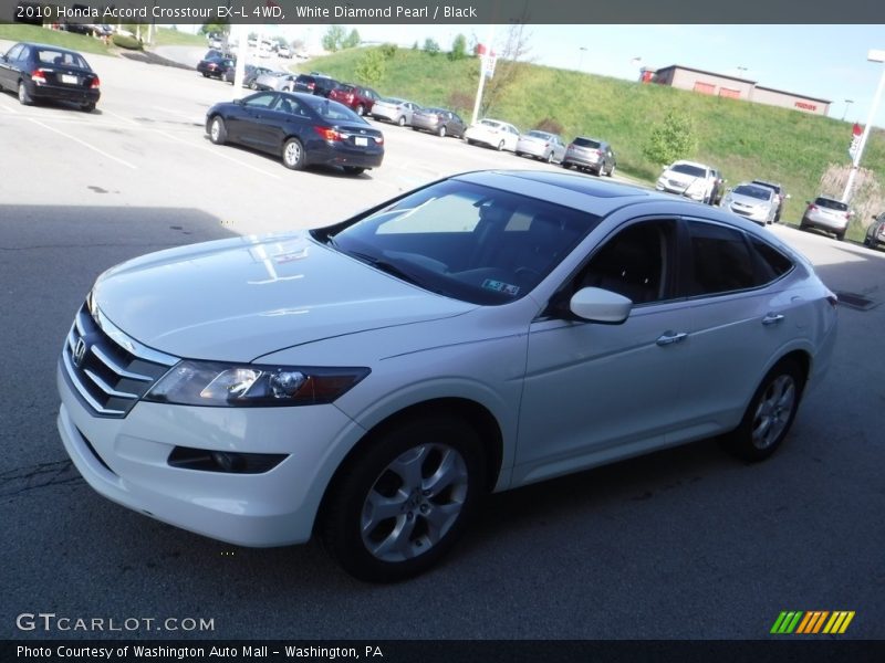 White Diamond Pearl / Black 2010 Honda Accord Crosstour EX-L 4WD