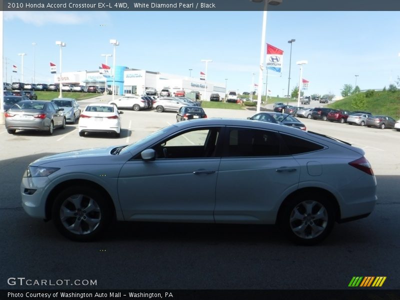 White Diamond Pearl / Black 2010 Honda Accord Crosstour EX-L 4WD