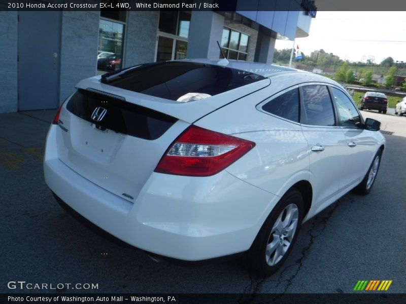 White Diamond Pearl / Black 2010 Honda Accord Crosstour EX-L 4WD