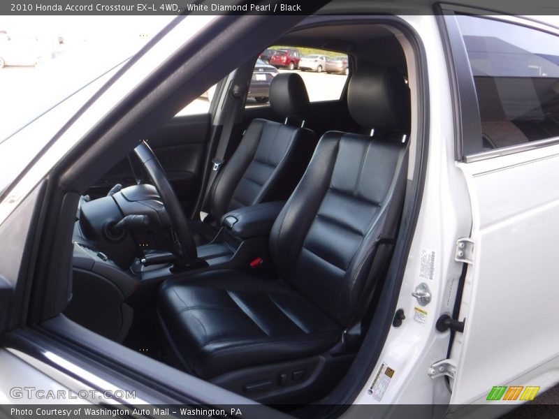 White Diamond Pearl / Black 2010 Honda Accord Crosstour EX-L 4WD