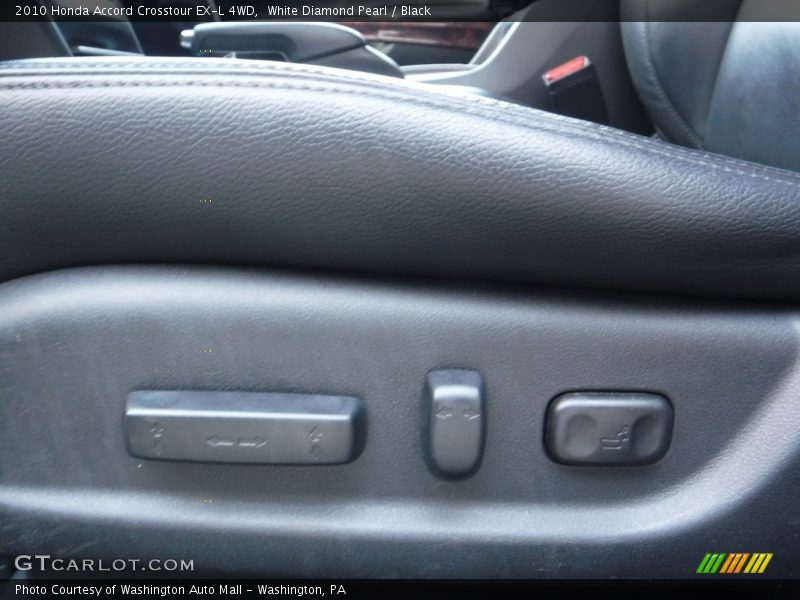 White Diamond Pearl / Black 2010 Honda Accord Crosstour EX-L 4WD