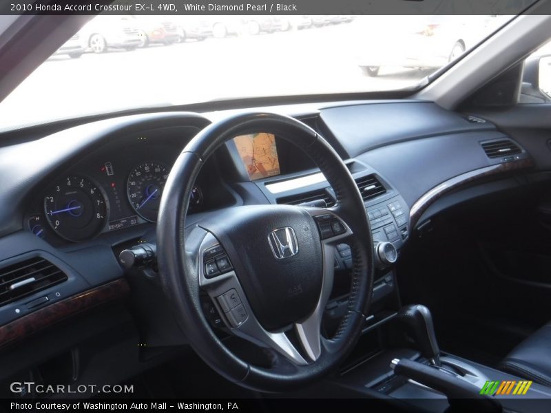 White Diamond Pearl / Black 2010 Honda Accord Crosstour EX-L 4WD
