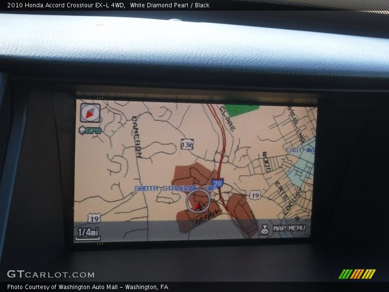 White Diamond Pearl / Black 2010 Honda Accord Crosstour EX-L 4WD