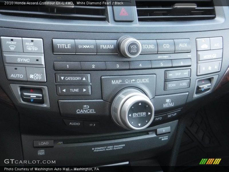 White Diamond Pearl / Black 2010 Honda Accord Crosstour EX-L 4WD