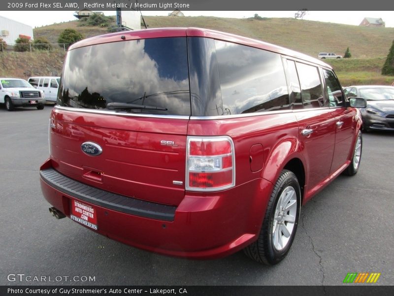 Redfire Metallic / Medium Light Stone 2009 Ford Flex SEL AWD