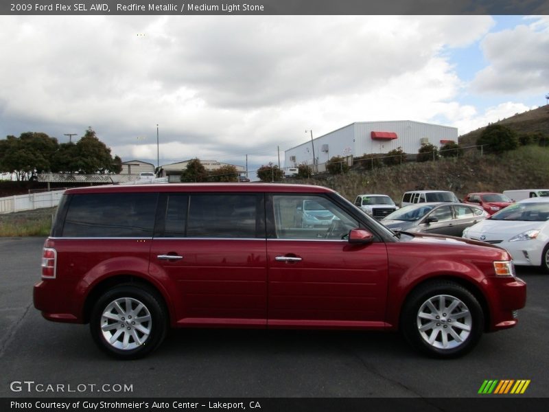 Redfire Metallic / Medium Light Stone 2009 Ford Flex SEL AWD