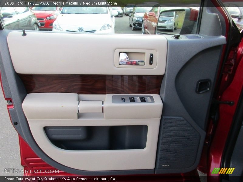 Redfire Metallic / Medium Light Stone 2009 Ford Flex SEL AWD