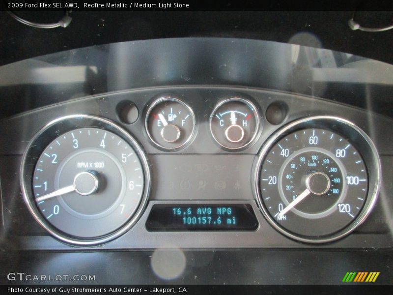 Redfire Metallic / Medium Light Stone 2009 Ford Flex SEL AWD
