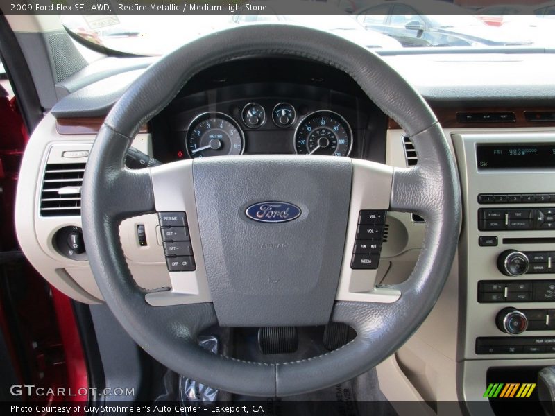 Redfire Metallic / Medium Light Stone 2009 Ford Flex SEL AWD