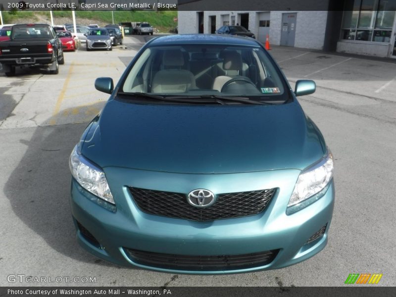 Capri Sea Green Metallic / Bisque 2009 Toyota Corolla LE