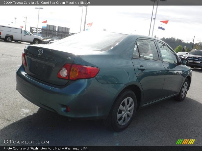 Capri Sea Green Metallic / Bisque 2009 Toyota Corolla LE