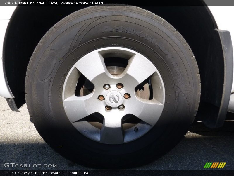 Avalanche White / Desert 2007 Nissan Pathfinder LE 4x4
