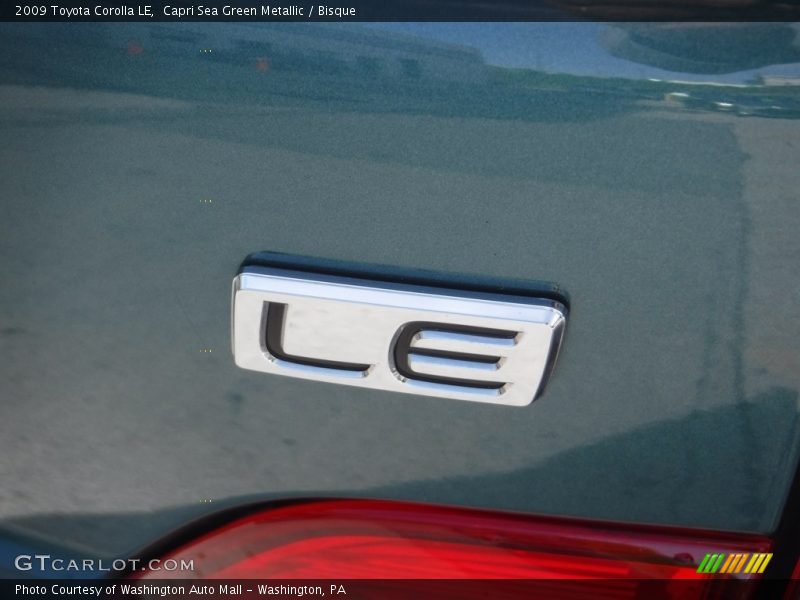 Capri Sea Green Metallic / Bisque 2009 Toyota Corolla LE