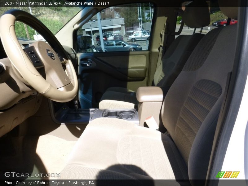 Avalanche White / Desert 2007 Nissan Pathfinder LE 4x4